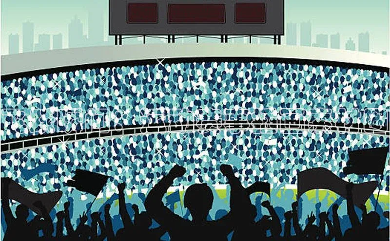 飞跃瞬间：运动赛事插画素材图